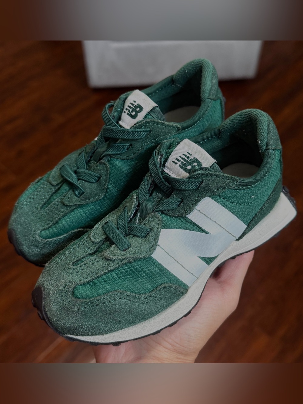 Toddler New Balance 327 Forest Green Running Sneakers Size 9